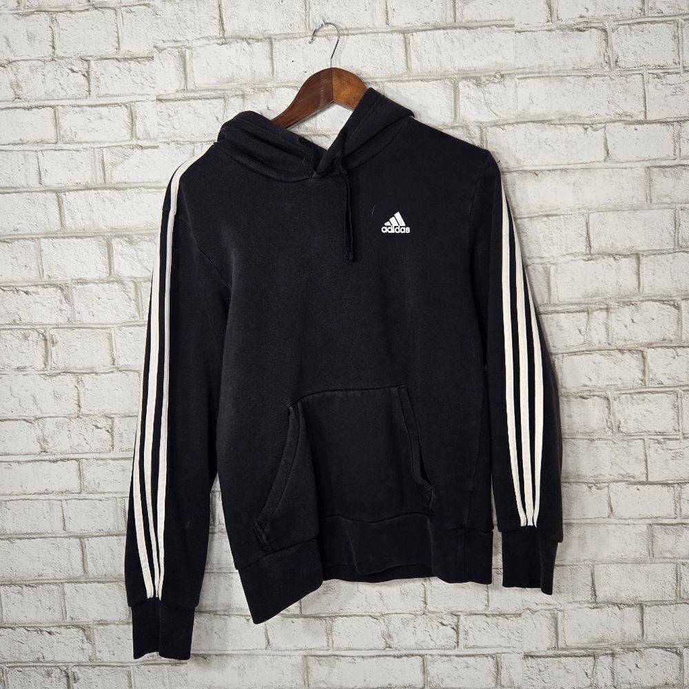 Adidas black hooded sweatshirt
